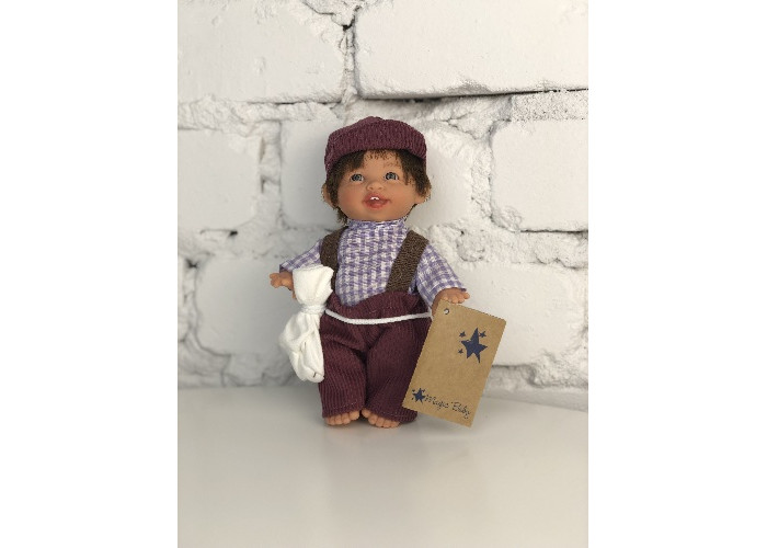 Куклы и одежда для кукол Lamagik S.L. Кукла Джестито мальчик в фиолетовом улыбается 18 см куклы и одежда для кукол abtoys кукла фея в фиолетовом платье 45 см