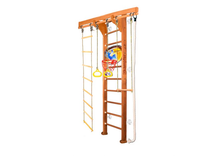 цена Шведские стенки Kampfer Шведская стенка Wooden Ladder Wall Basketball Shield 2.42 м