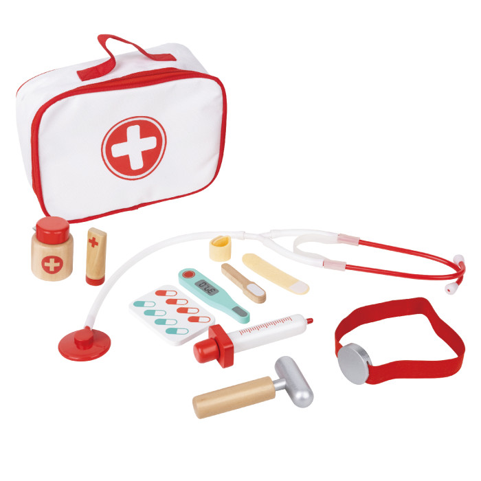 Hape Игровой набор Маленький доктор (11 предметов) abtoys маленький доктор набор с халатом 8 предметов