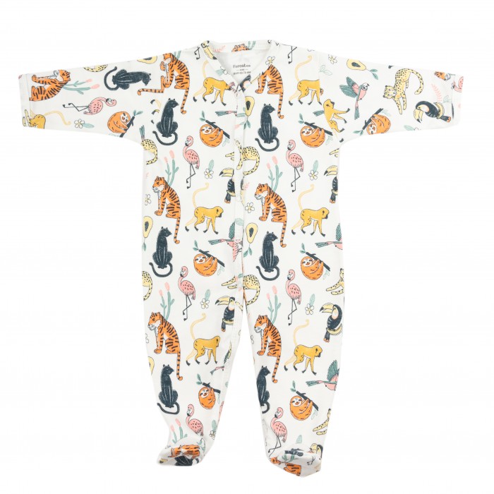 

Forest kids Комбинезон с закрытыми ножками из хлопка Jungle, Комбинезон с закрытыми ножками из хлопка Jungle