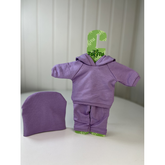цена Куклы и одежда для кукол TuKiTu Комплект спортивной одежды для кукол: толстовка, брюки, шапка 40 см