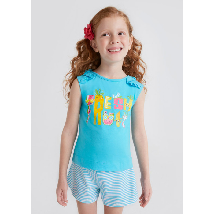 Комплекты детской одежды Mayoral Комплект для девочки (шорты, футболка) 3285 mayoral комплект футболка и леггинсы mayoral для девочки