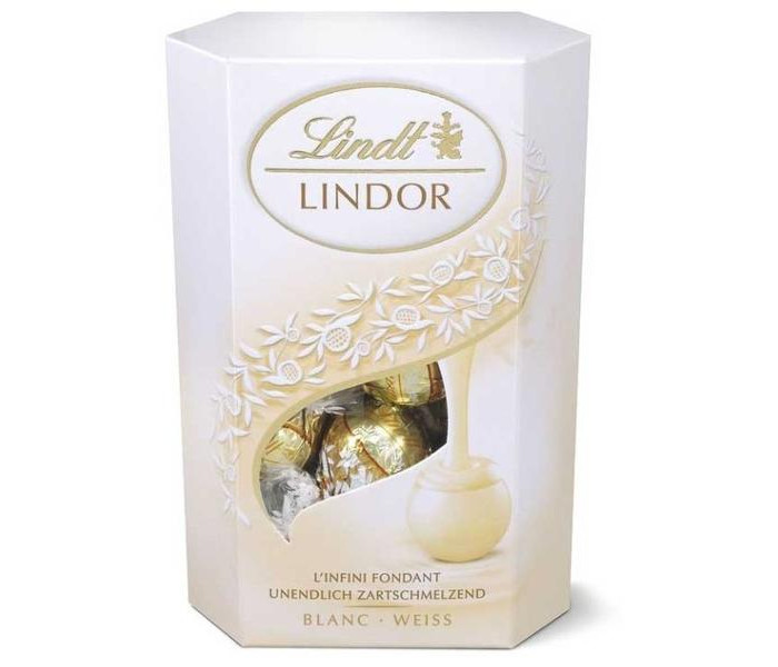 

Lindt Конфеты Линдор Белый корнет 200 г, Конфеты Линдор Белый корнет 200 г