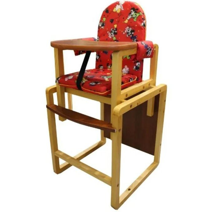стул стол для кормления малыш красный Стульчики для кормления Вилт Малыш