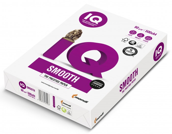 

IQ Smooth Бумага А4 90 г/м2 500 листов, Smooth Бумага А4 90 г/м2 500 листов