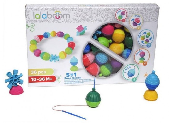 Развивающая игрушка Lalaboom Набор (36 предметов) развивающая игрушка lalaboom 28 предметов