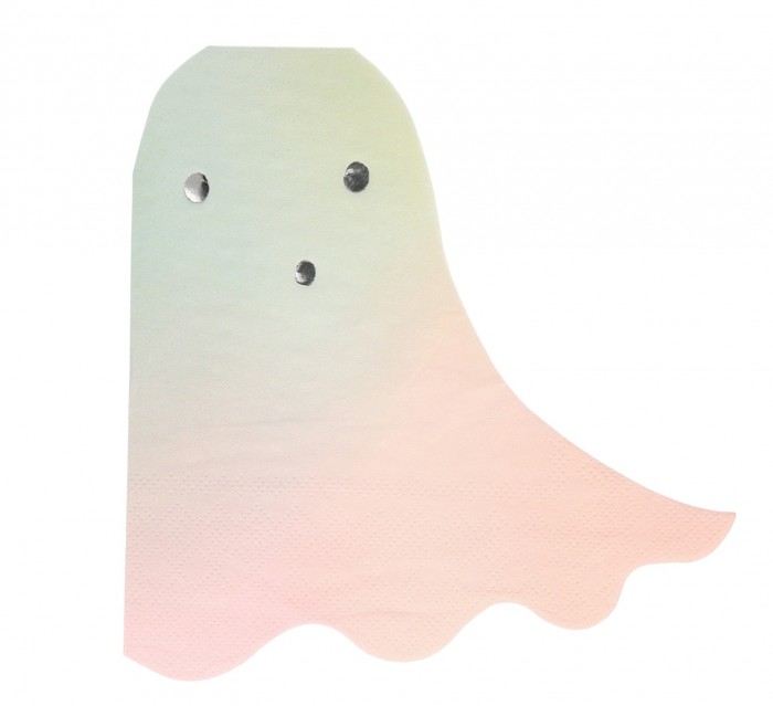 MeriMeri Салфетки в форме привидения Пастель 16 шт.