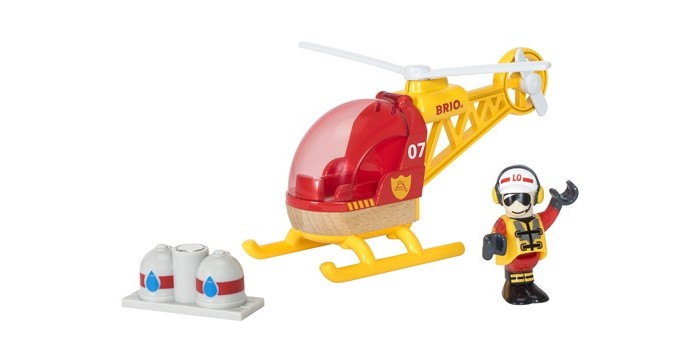 Brio Игровой набор Спасательный вертолет 3 элемента 33797