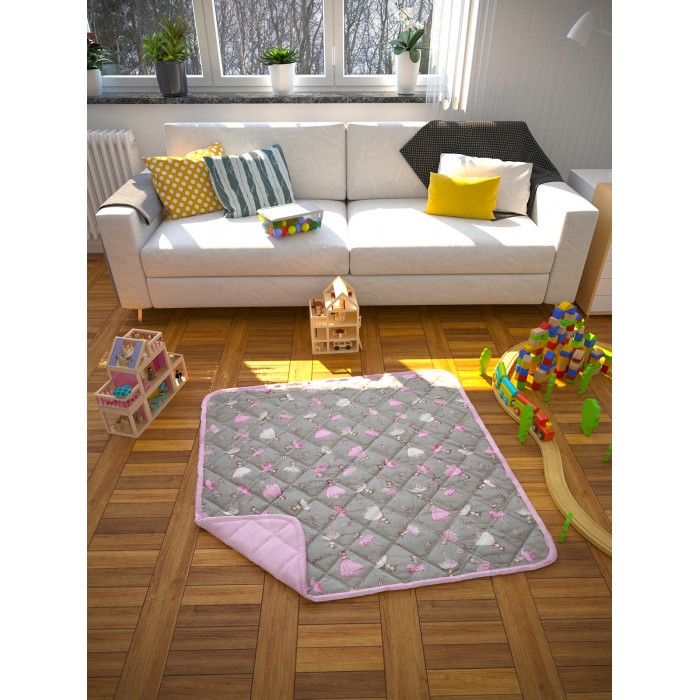 Игровой коврик AmaroBaby детский стёганный Мечта 115х115 см