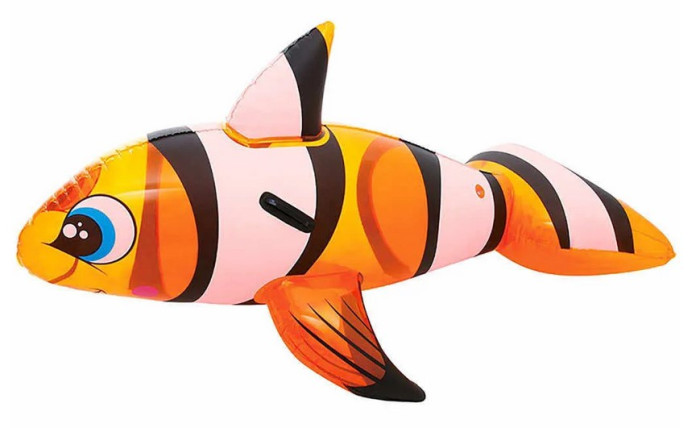 Bestway Надувная игрушка-наездник Рыба-клоун с ручками 157х94 см