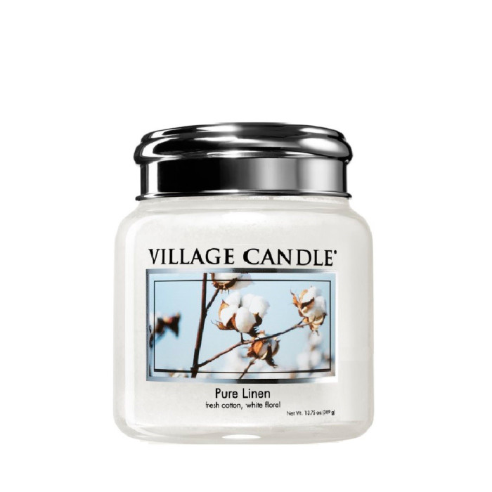 

Village Candle Ароматическая свеча маленькая Хлопок и Лен, Ароматическая свеча маленькая Хлопок и Лен