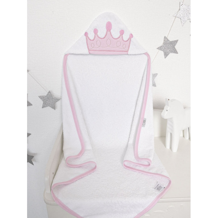 Baby Nice (ОТК) Полотенце-уголок махровый Принцесса 80х80 см