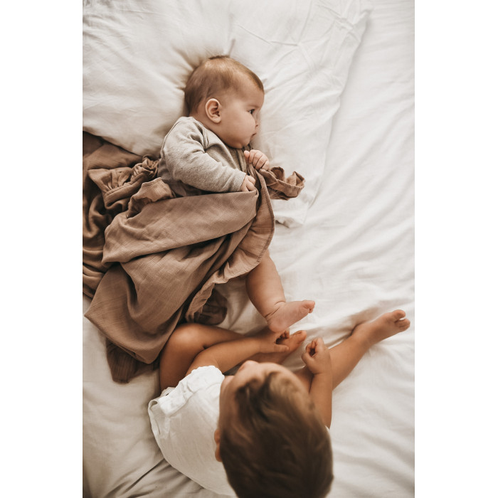 Одеяло Firstday Муслиновое с рюшами 100x100 см