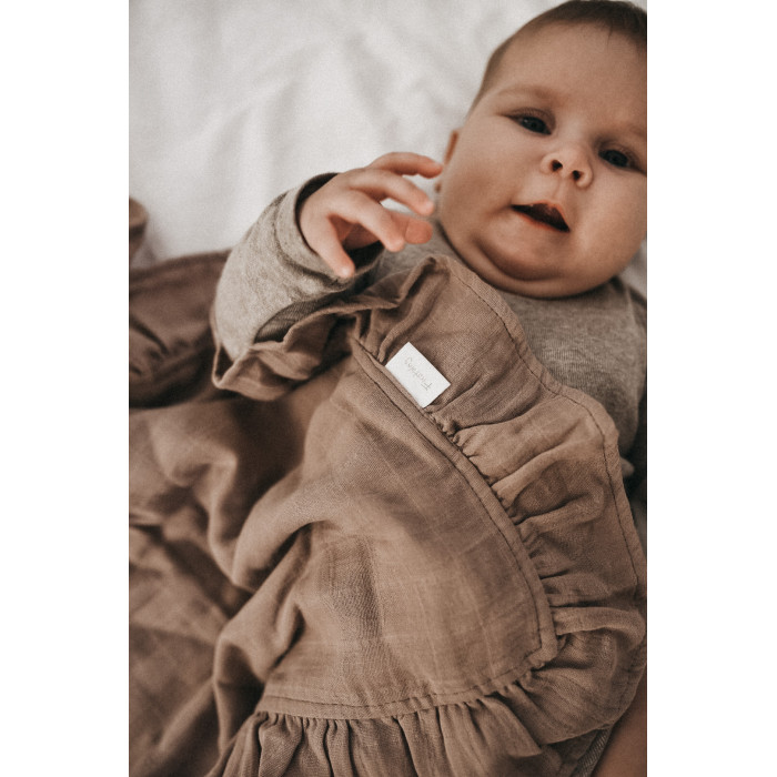 Одеяло Firstday Муслиновое с рюшами 100x100 см