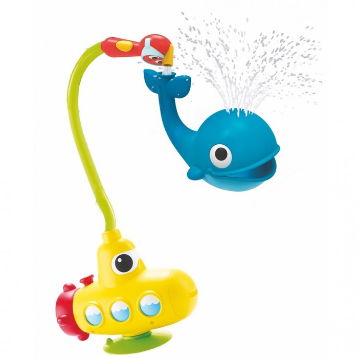лодка для ванны обучающие и развивающие игрушки функция распознавания цветов веселая ванна игровая водная игра водная игрушка для малыш Игрушки для ванны Yookidoo Игрушка водная душ Подводная лодка и Кит