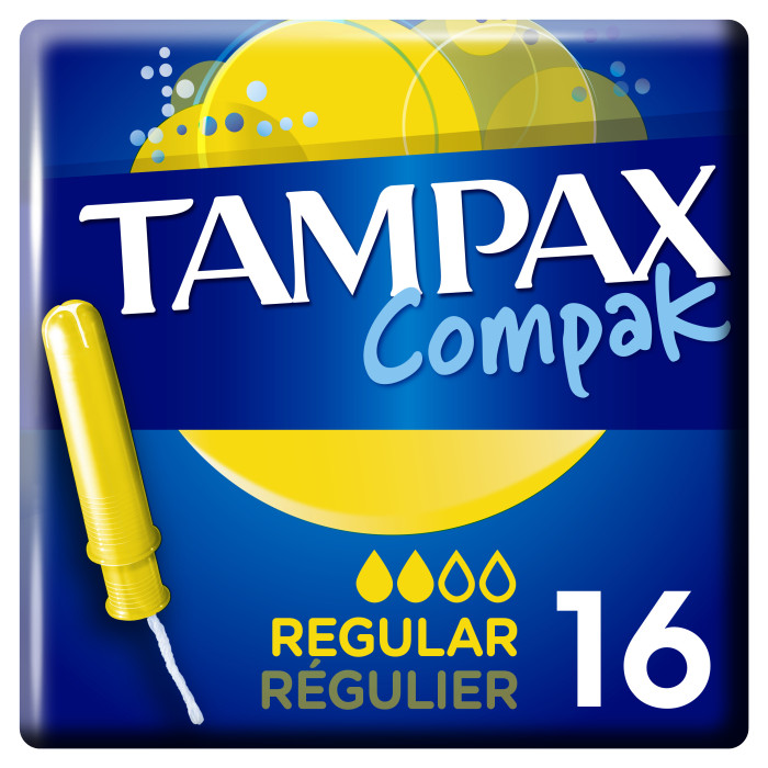 фото Tampax женские гигиенические тампоны с аппликатором compak regular 16 шт.