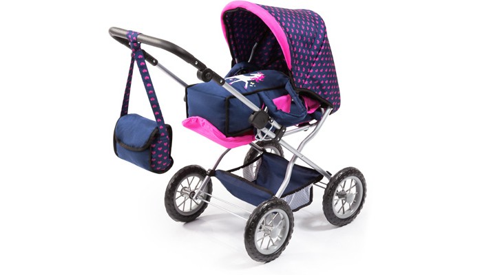 Коляски для кукол Bayer Design Combi Grande 43x77x75 см коляска для двух кукол twin tandem bayer серо розовая 26508aa