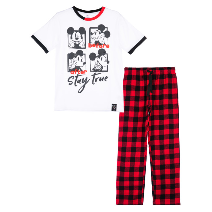 Комплекты детской одежды Playtoday Комплект Family look для мальчика (футболка и брюки) New Year 42236035