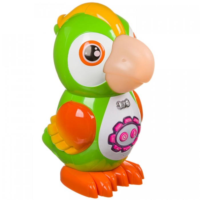 Развивающая игрушка Bondibon Умный попугай Baby You со светом и музыкой развивающая игрушка bondibon baby you умный телефон пингвин