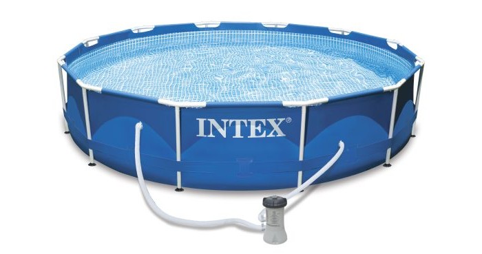 цена Бассейны Intex Бассейн каркасный 366х76 см с фильтром