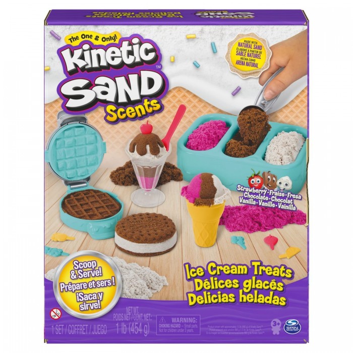 фото Kinetic sand набор для лепки кинетический песок магазинчик мороженого