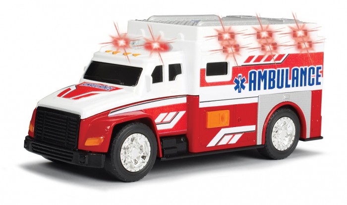 Машины Dickie Toys Машинка скорой помощи 15 см< школьный автобус со светом и звуком dickie toys 3302017