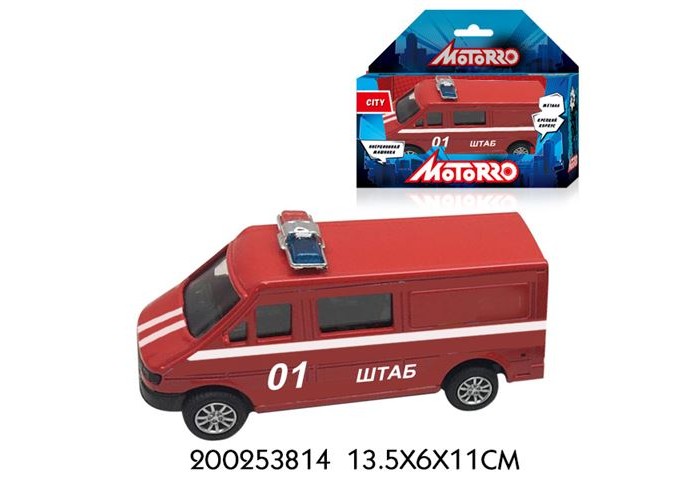 Motorro Машинка металлическая Пожарная охрана 200253814 1:43