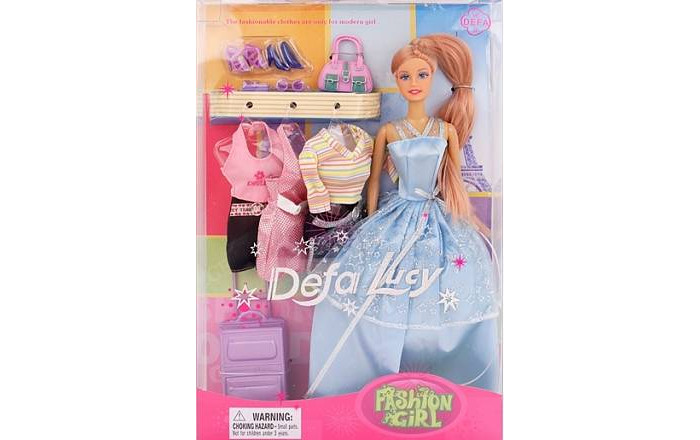 Defa Кукла с набором платьев и аксессуарами 29 см veld co кукла с набором одежды 30 см