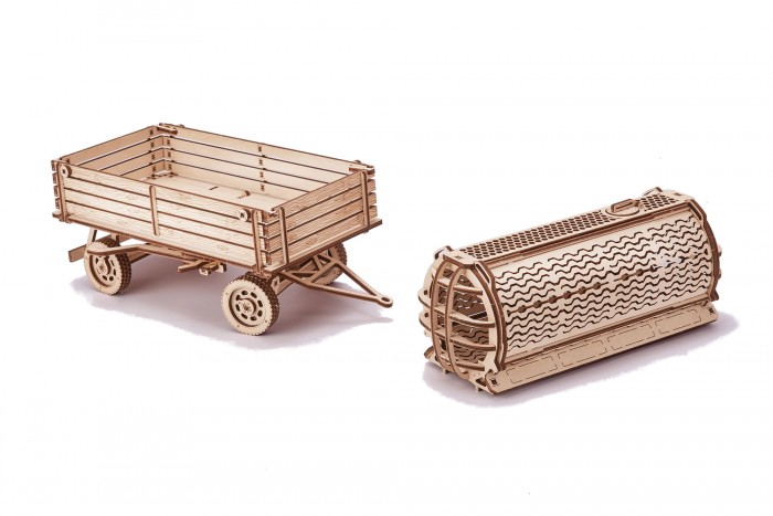 Сборные модели Wood Trick Механическая сборная модель Прицепы для трактора