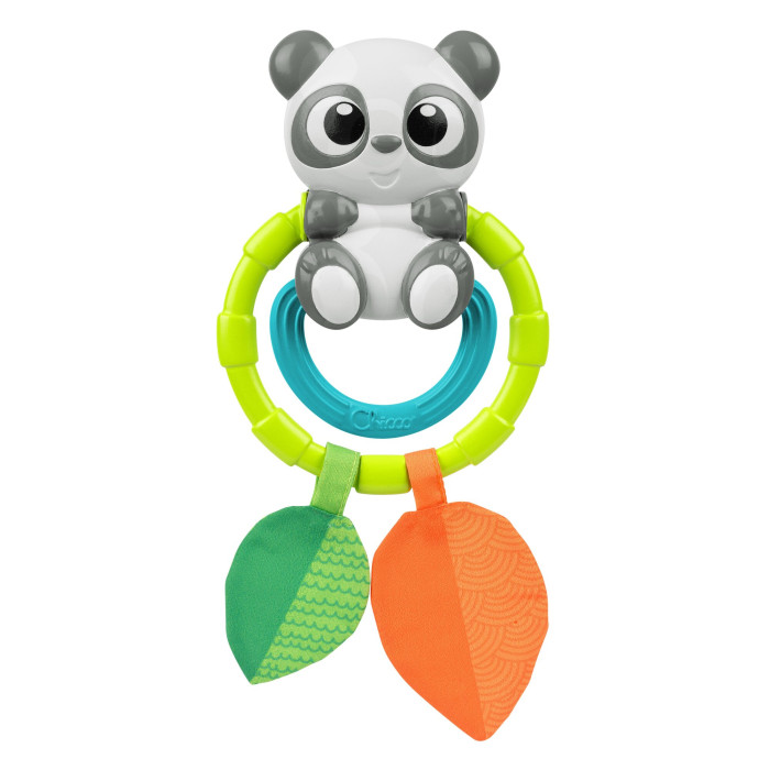 Погремушка Chicco Панда с листочками погремушка chicco игрушка ключики