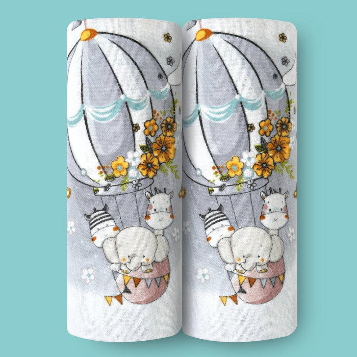 

Пеленка loombee фланелевая 115x90 см 2 шт. FS-5218, фланелевая 115x90 см 2 шт. FS-5218