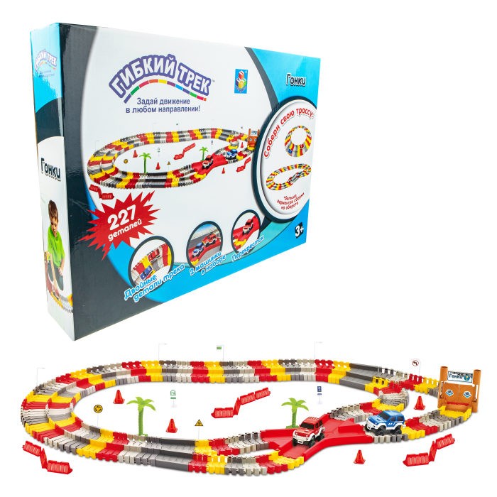 

1 Toy Гибкий трек Гонки (227 деталей), Гибкий трек Гонки (227 деталей)