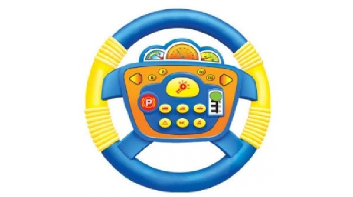 Электронные игрушки Russia Электронный руль A1549395Q-W электронные игрушки playsmart электронный руль со светом и звуком n210 h05010
