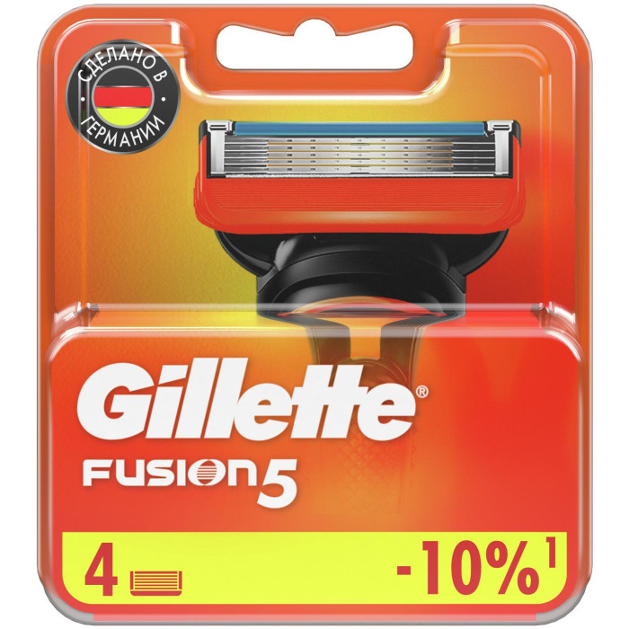 Gillette Сменные кассеты с точным триммером Fusion 5 4 шт.