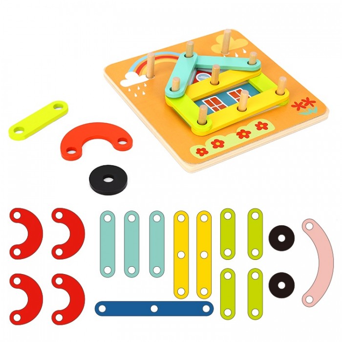 Игры для малышей Tooky Toy Игра Палочки деревянные игрушки tooky toy разноцветные фигуры