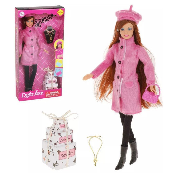 Куклы и одежда для кукол Defa Игровой набор Lucy Красотка с куклой 29 см кукла defa lucy доктор кукла девочка 23 предмета арт 61678
