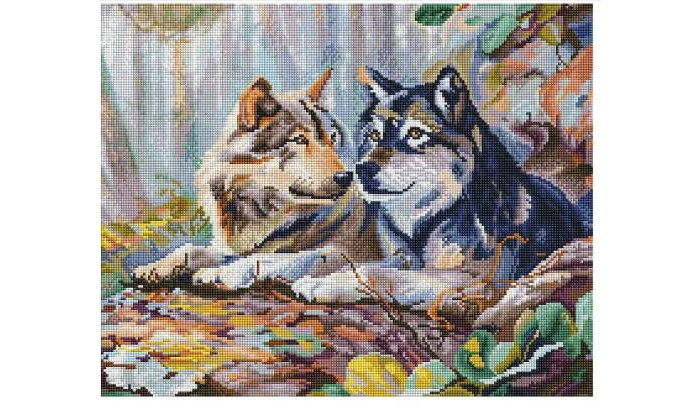 Белоснежка Мозаичная картина на подрамнике Пара 40х50 см 356-ST-S - фото 1