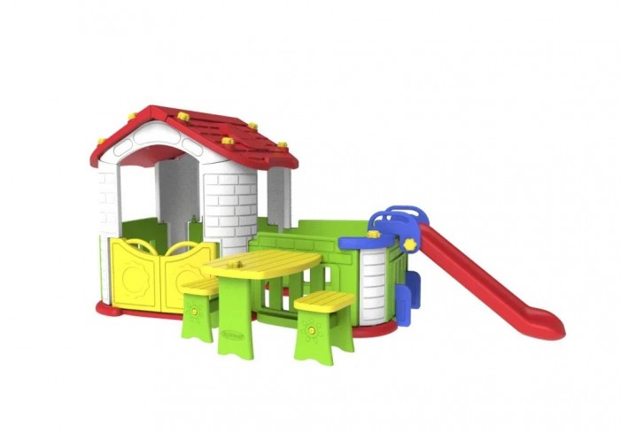 Toy Monarch Игровой комплекс Дом со стульчиками toy monarch игровой домик с забором и горкой