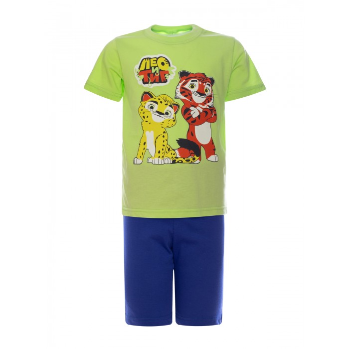 Утёнок Комплект для мальчика Лео и Тиг (футболка и шорты) ЛТ790 Комплект для мальчика Лео и Тиг (футболка и шорты) - фото 1