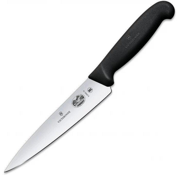 

Victorinox Нож кухонный Fibrox разделочный прямая заточка 151 мм, Нож кухонный Fibrox разделочный прямая заточка 151 мм