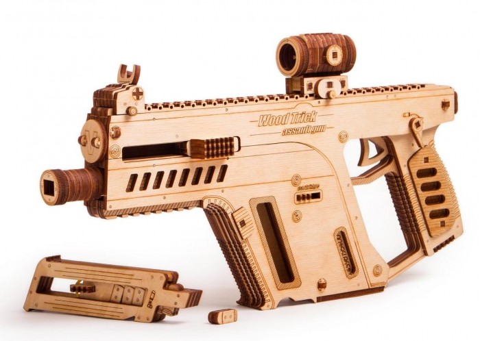  Wood Trick Механический 3D-пазл Штурмовая винтовка