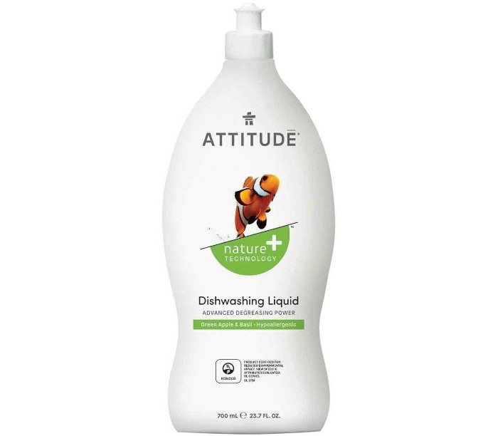 Attitude Средство для мытья посуды Зеленое яблоко/Базилик 700 мл 53174