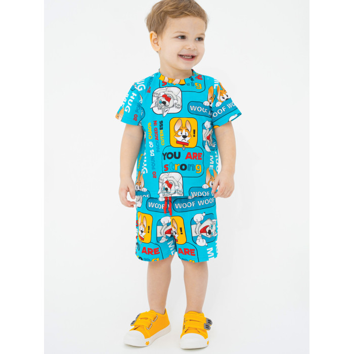 цена Комплекты детской одежды Playtoday Комплект для мальчиков Best friend baby boys (футболка, шорты)