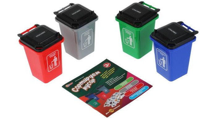 Настольные игры Умные игры Настольная игра Сортируем мусор настольная развивающая игра умный сортер сортируем мусор