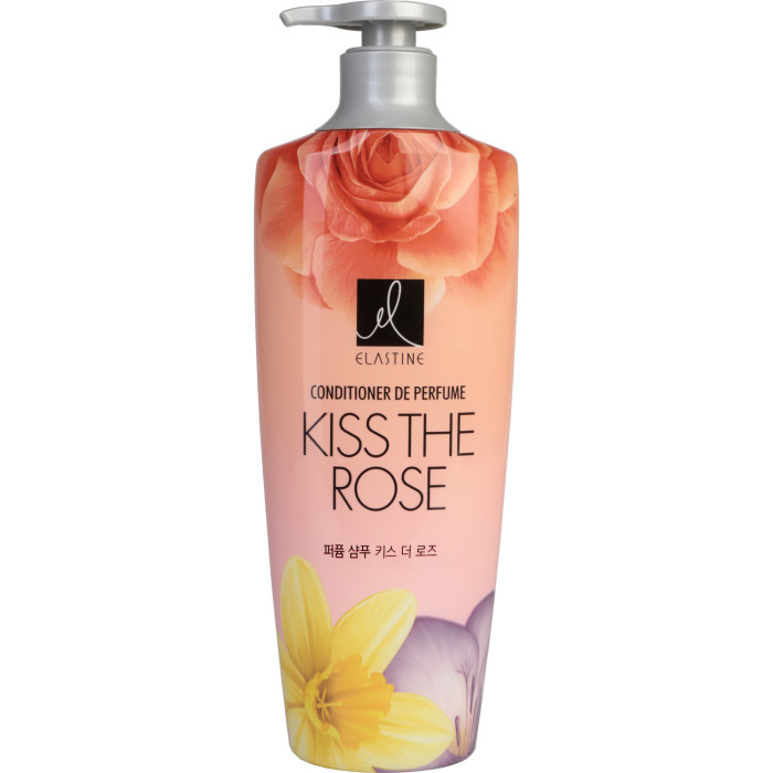 Косметика для мамы Elastine Парфюмированный кондиционер для всех типов волос Perfume Kiss the rose 600 мл