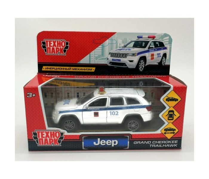 

Технопарк Машина Jeep Grand Cherokee полиция 12 см, Машина Jeep Grand Cherokee полиция 12 см