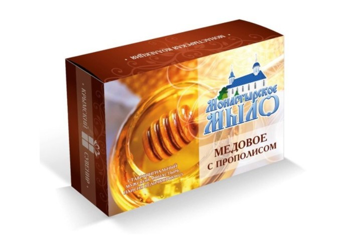 

Монастырское мыло Медовое с прополисом 80 г, Медовое с прополисом 80 г