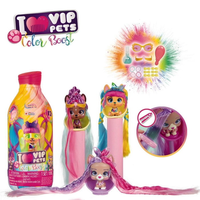 фото Imc toys фигурка vip pets color boost модные щенки 712003