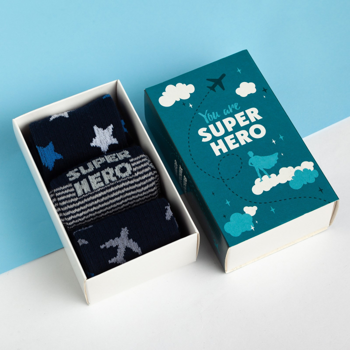 

Kaftan Набор детских носков Super hero 3 пары, Набор детских носков Super hero 3 пары