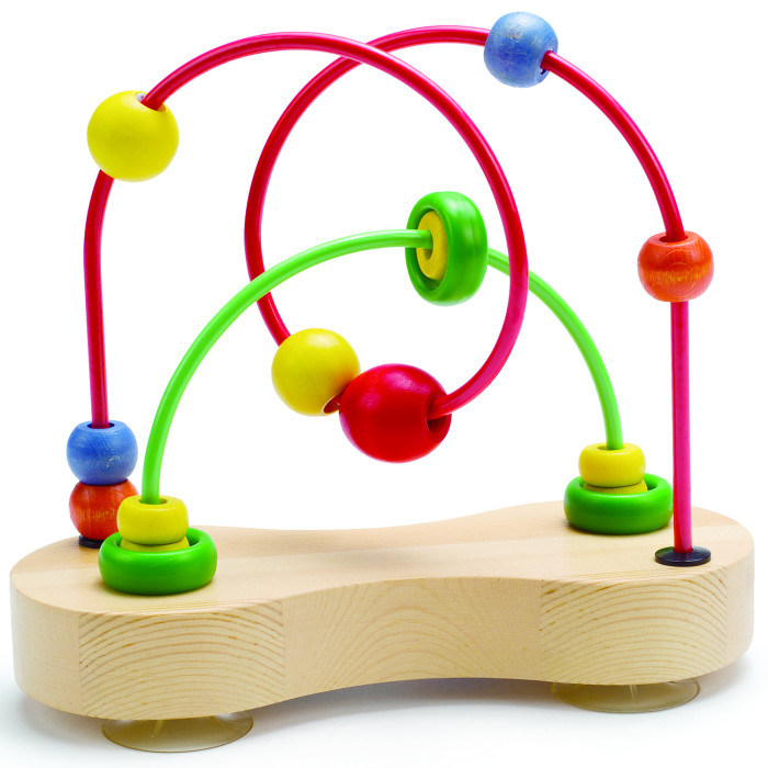 Деревянная игрушка Hape лабиринт Цветные шарики